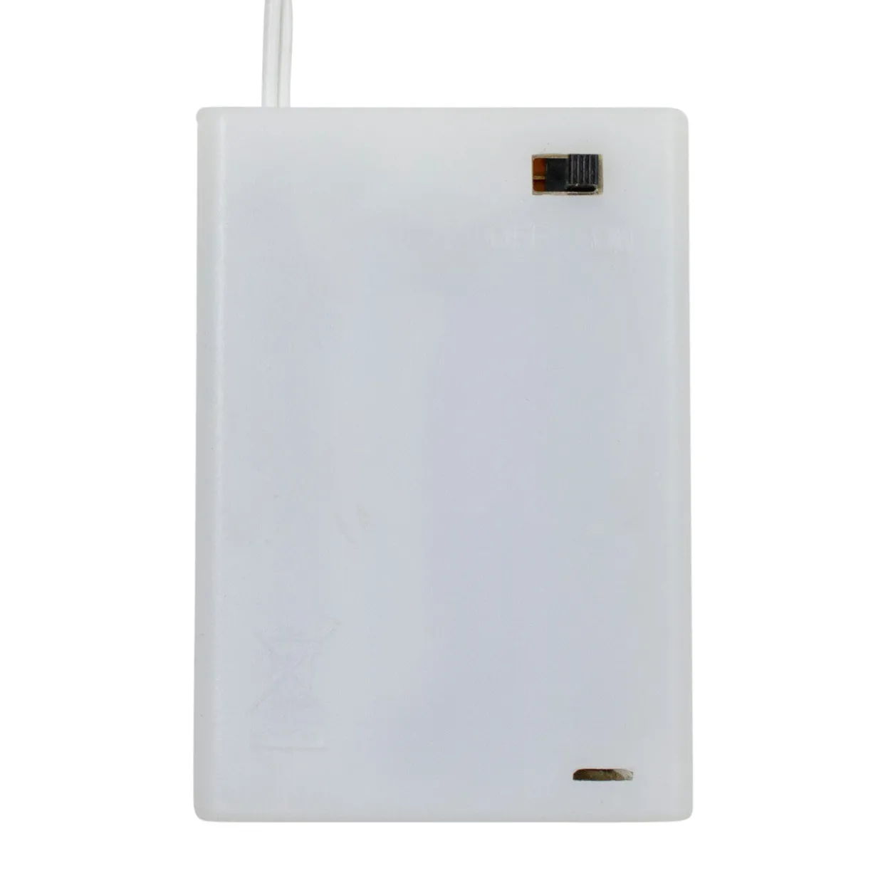 Pre-Lit Battery Operated Snow White Christmas Wreath - 30" - Multicolor LED Lights