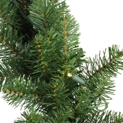 Pre-Lit Buffalo Fir Christmas Commercial Garland - 50' x 8" - Warm White LED Lights