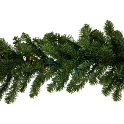 Pre-Lit Canadian Pine Artificial Christmas Garland - 9' x 12