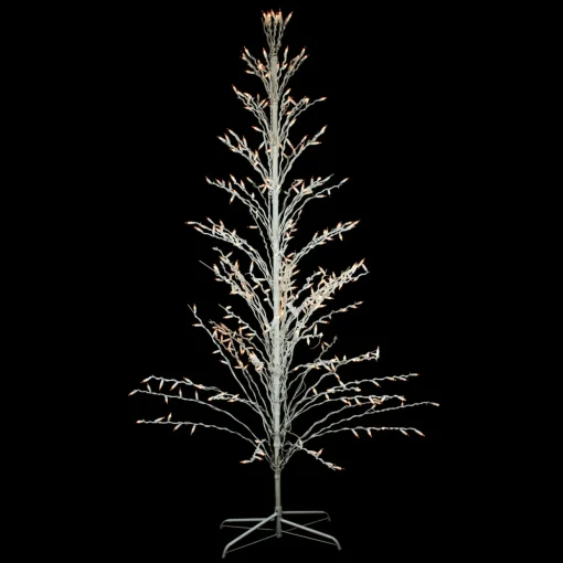 Pre-Lit Cascade Twig Tree Outdoor Christmas Decoration - 4' - Clear Lights