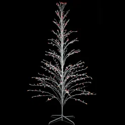 Pre-Lit Cascade Twig Tree Outdoor Christmas Decoration - 4' - Multicolor Lights