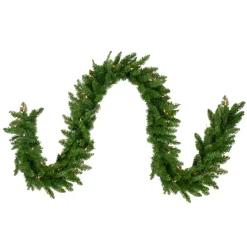 Pre-Lit Eastern Pine Artificial Christmas Garland - 9' x 12" - Clear Lights