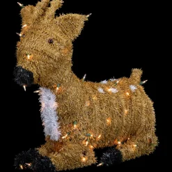 Pre-Lit Fawn Reindeer with Spots Outdoor Christmas Decoration - Brown
