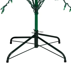 Pre-Lit Green Cascade Twig Tree Outdoor Christmas Decoration - 6' - Green Lights