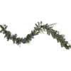 Pre-Lit LED Mixed Pine and Berries B/O Christmas Garland - 6' x 12" - Warm White Lights