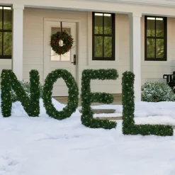 Pre-Lit Noel Artificial Pine Christmas Yard Decoration - 5.5'