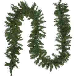 Pre-Lit Northern Pine Commercial Christmas Garland - 50' x 10" - Warm White LED Lights