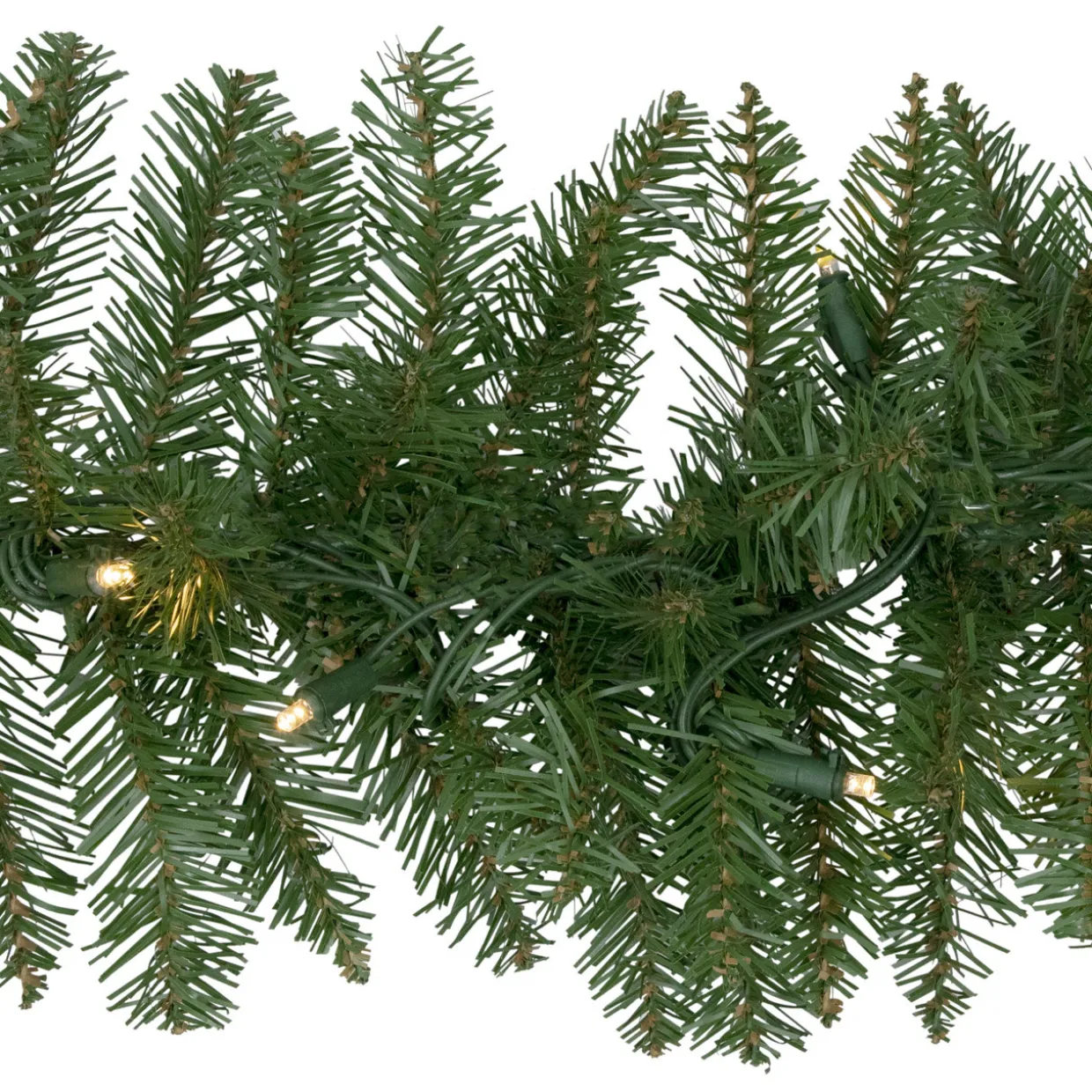 Pre-Lit Northern Pine Commercial Christmas Garland - 50' x 10" - Warm White LED Lights