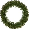 Pre-Lit Rockwood Pine Artificial Christmas Wreath, 36-Inch, Clear Lights