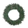 Pre-Lit Traditional Pine Artificial Christmas Wreath - 30" - Multicolor Lights