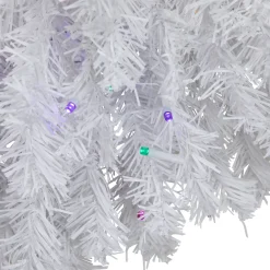 Pre-Lit White Pine Battery Operated Christmas Wreath - 36