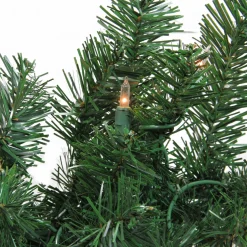 Pre-Lit Windsor Pine Artificial Christmas Garland - 9' x 10" - Clear Lights