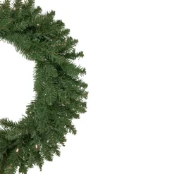 Pre-Lit Winona Fir Artificial Christmas Wreath, 24-Inch, Warm White LED Lights