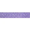 Purple and White Swirl Wired Spring Craft Ribbon 2.5" x 10 Yards