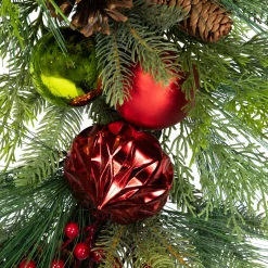 Real Touch™ Berries, Pinecones and Ornaments Artificial Christmas Wreath - 36