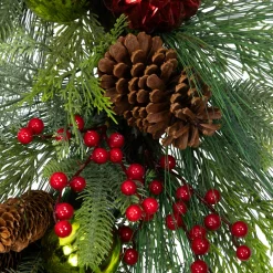 Real Touch™ Berries, Pinecones and Ornaments Artificial Christmas Wreath - 36