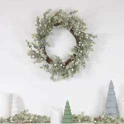 Real Touch™? Berry and Eucalyptus Christmas Wreath - 18" - Unlit