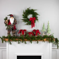 Real Touch™? Cypress and Pinecone Artificial Christmas Wreath - 24" - Unlit