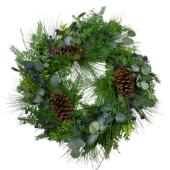 Real Touch™? Eucalyptus and Pine Artificial Christmas Wreath - 28" - Unlit