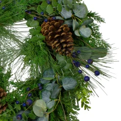 Real Touch™? Eucalyptus and Pine Artificial Christmas Wreath - 28