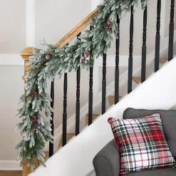 Real Touch™? Flocked Snowcap Grove Fir Artificial Christmas Garland - 7' x 15" - Unlit