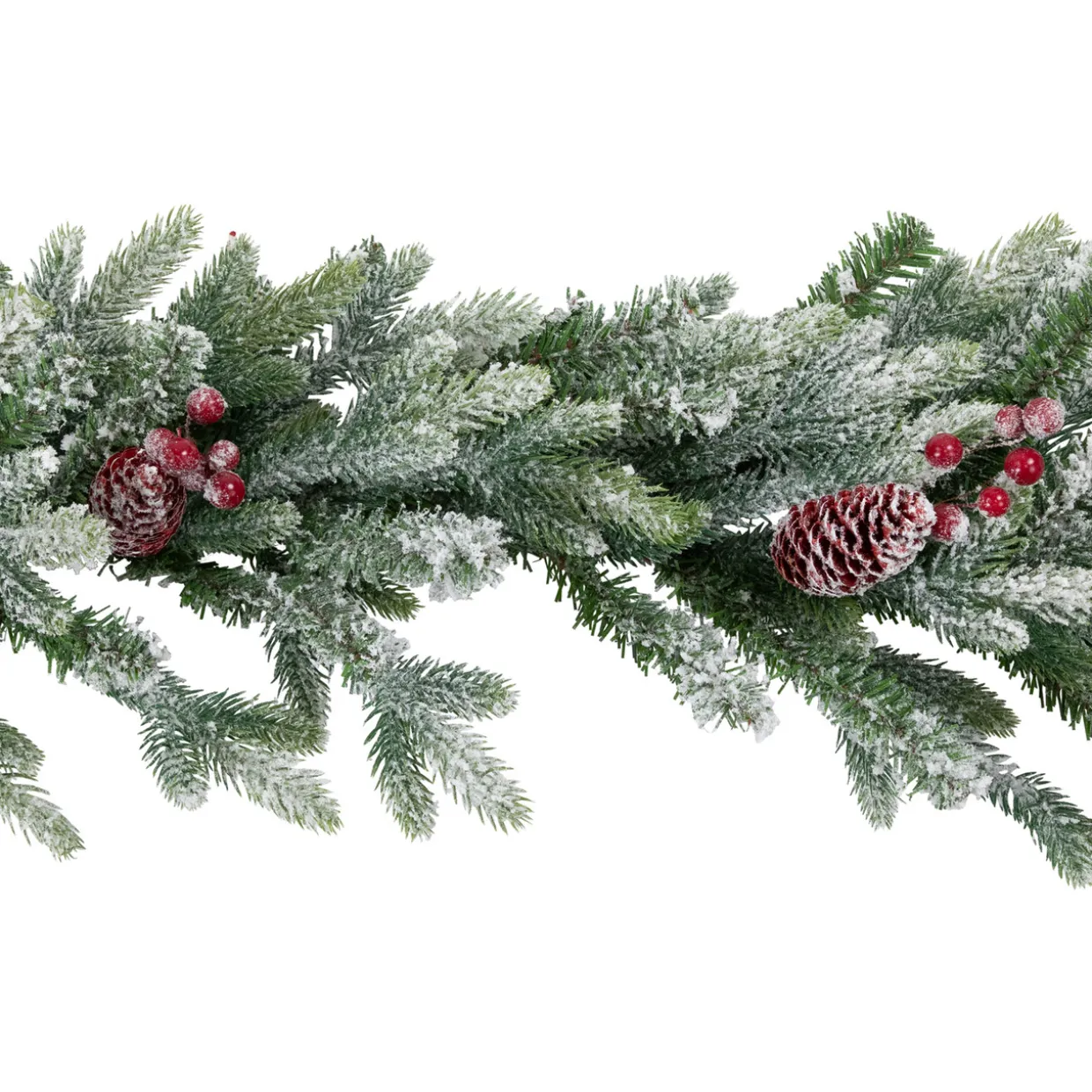 Real Touch™? Flocked Snowcap Grove Fir Artificial Christmas Garland - 7' x 15" - Unlit