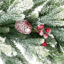 Real Touch™? Flocked Snowcap Grove Fir Artificial Christmas Garland - 7' x 15