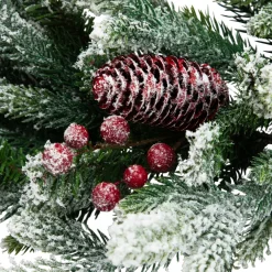 Real Touch™? Flocked Snowcap Grove Fir Artificial Christmas Wreath - 24