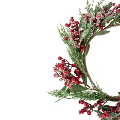 Real Touch™? Frosted Berries and Pine Artificial Christmas Wreath - 18" - Unlit