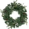 Real Touch™ Frosted Mixed Pine Artificial Christmas Wreath - 24" - Unlit