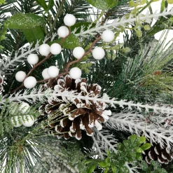 Real Touch™? Frosted Pinecones and Berries Christmas Wreath - 36