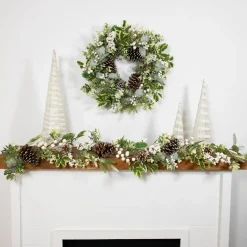 Real Touch™? Frosted Pinecones Artificial Christmas Garland - 5' x 10" - Unlit