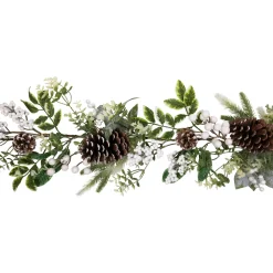 Real Touch™? Frosted Pinecones Artificial Christmas Garland - 5' x 10