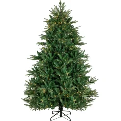 Real Touch™? Full Pre-Lit Juniper Pine Artificial Christmas Tree - 6.5' - Warm White LED