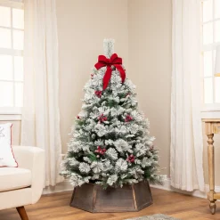 Real Touch™? Heavily Flocked Whittaker Spruce Full Artificial Christmas Tree - 5' -Unlit