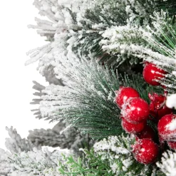 Real Touch™? Heavily Flocked Whittaker Spruce Full Artificial Christmas Tree - 5' -Unlit