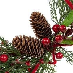 Real Touch™? Mixed Greenery and Berries Artificial Christmas Wreath - 18