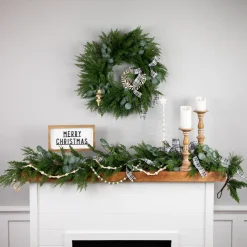 Real Touch™? Mixed Pine and Eucalyptus Artificial Christmas Wreath - 24" - Unlit