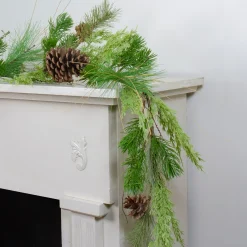 Real Touch™? Mixed Pine with Pine Cones Artificial Christmas Garland - 5' x 4" - Unlit