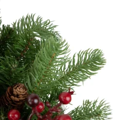Real Touch™? Noble Fir with Berries Artificial Christmas Wreath - Unlit - 24