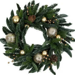 Real Touch™ Pre-Decorated Pine with Pine Cones Artificial Christmas Wreath - 22" - Unlit