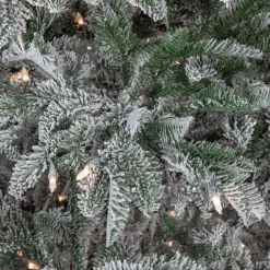 Real Touch™? Pre-Lit Full Flocked Whistler Noble Fir Artificial Christmas Tree - 6.5' - Clear Lights
