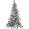 Real Touch™? Pre-Lit Full Flocked Whistler Noble Fir Artificial Christmas Tree - 7.5 - Clear Lights
