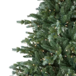 Real Touch™? Pre-Lit Medium Blue Spruce Artificial Christmas Tree - 7' - Clear Lights