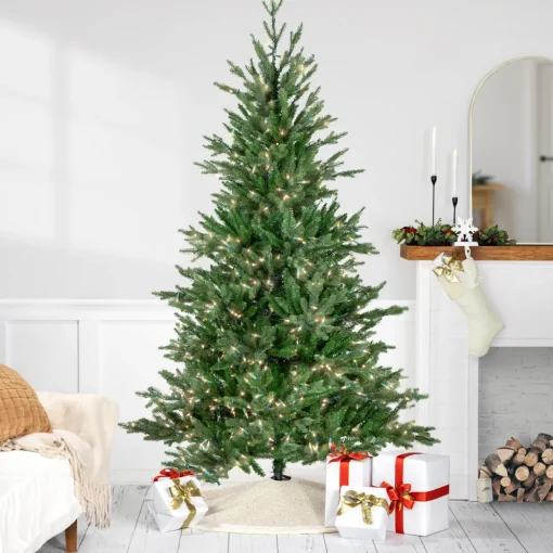 Real Touch™ Pre-Lit Medium Grande Spruce Artificial Christmas Tree - 6' - Clear Lights
