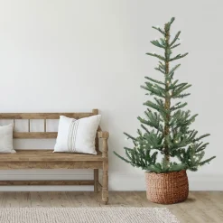 Real Touch™? Pre-Lit Nordmann Fir Artificial Christmas Tree - 7.5' - Warm Clear LED Lights