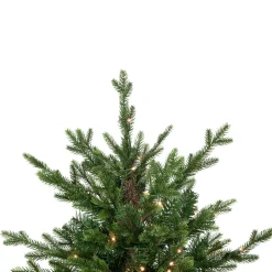 Real Touch™? Pre-Lit Potted Deluxe Russian Pine Artificial Christmas Tree - 6' - Warm White LED Lights