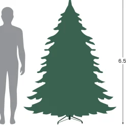 Real Touch™? Pre-Lit Slim Washington Frasier Fir Christmas Tree - 6.5' - Dual Color LED Lights