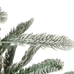 Real Touch™? Slim Flocked Nordmann Fir Artificial Christmas Tree - Unlit - 7.5'