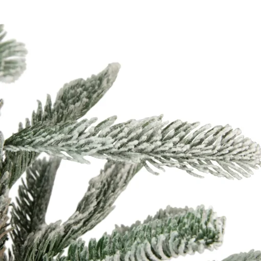 Real Touch™? Slim Flocked Nordmann Fir Artificial Christmas Tree - Unlit - 7.5'